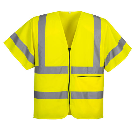 Portwest C372 - Hi-Vis Band and Brace Zip Vest S/S