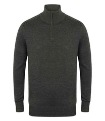 Henbury Zip Neck Sweater H729