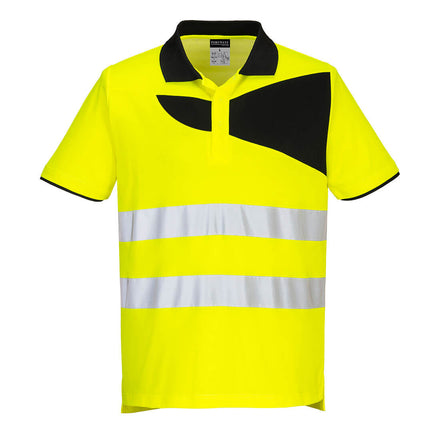 Portwest PW212 - PW2 Hi-Vis Cotton Comfort Polo Shirt S/S