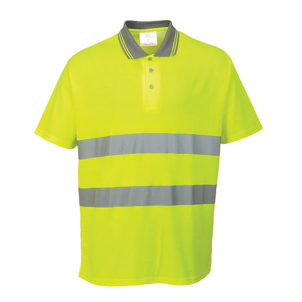 Portwest S171 - Hi-Vis Cotton Comfort Polo Shirt S/S