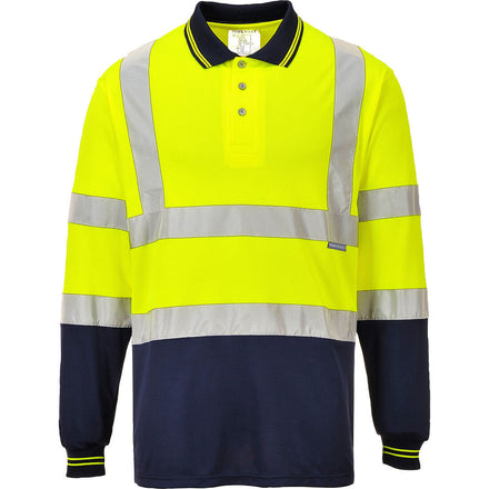 Portwest S279 - Hi-Vis Contrast Polo Shirt L/S