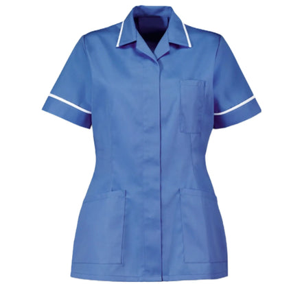 Size 30 Alexandra Women’s Nurses Tunic Hospital Blue with White Trim (D313)