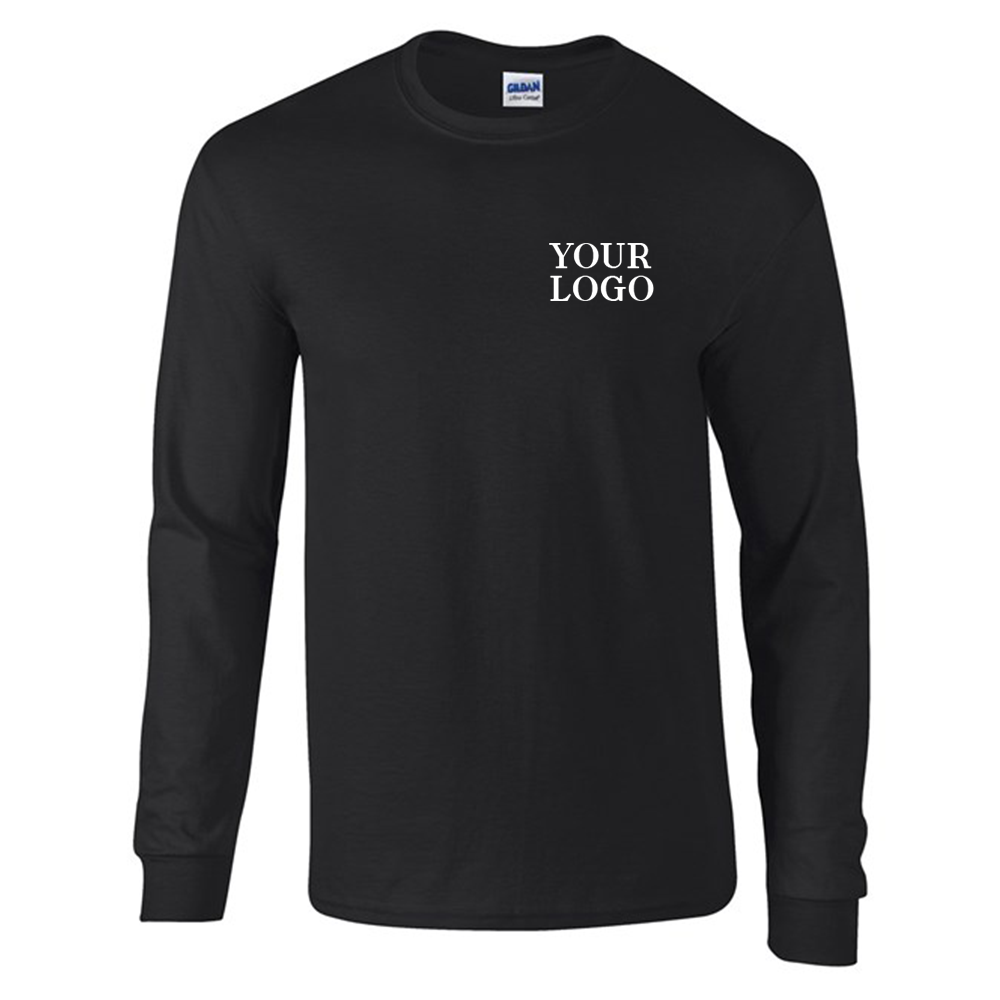 Unisex Long Sleeve Cuffed T-shirt with FREE Logo (GD014)
