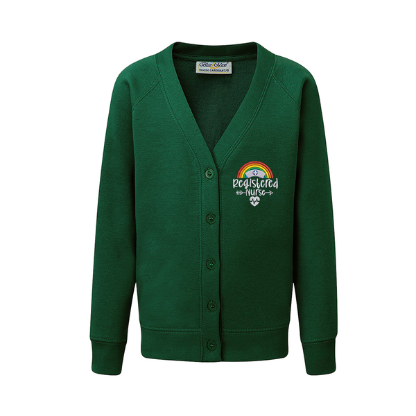 Registered Nurse Script Design Cardigan | NHS Department Clothing