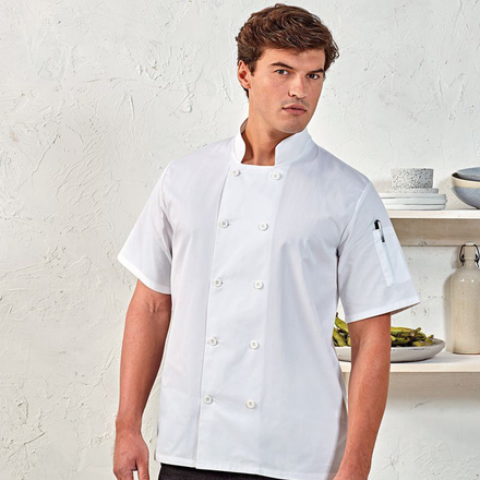 Short sleeve chef’s jacket PR656