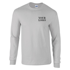 Unisex Long Sleeve Cuffed T-shirt with FREE Logo (GD014)