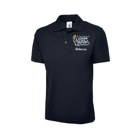 Student Nurse Stethoscope Polo Shirt