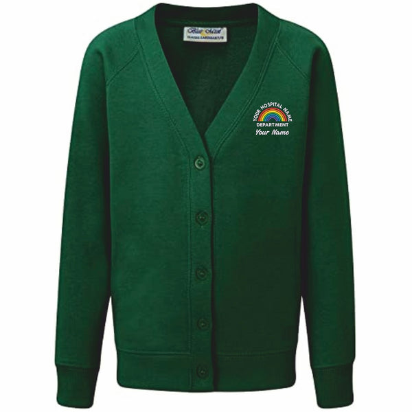 NHS Rainbow Cardigan Personalised NHS Cardigans for Hospitals