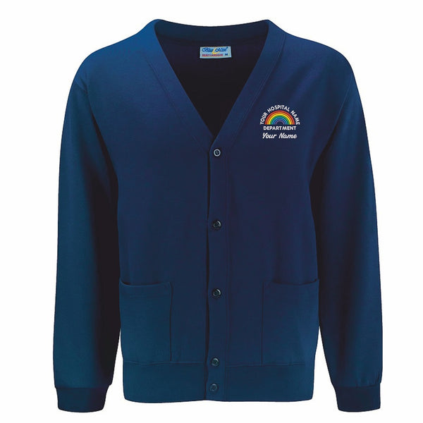 NHS Rainbow Cardigan Personalised NHS Cardigans for Hospitals