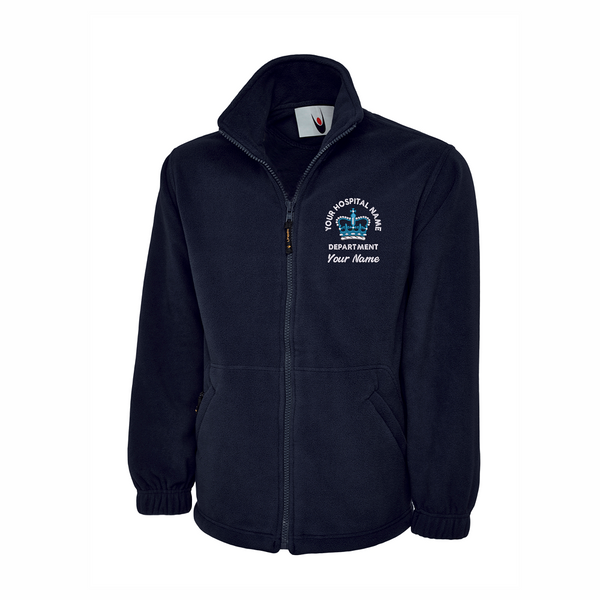 Crown Jewel Fleece Jacket Custom Embroidered NHS Crown Logo Custom Uniforms
