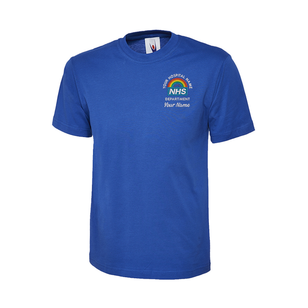 NHS Rainbow Unisex Tshirt NHS Logo Tshirts for Hospital staff Custom Uniforms