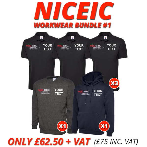 FREE TEXT NICEIC Bundle Deal 1 Custom Uniforms