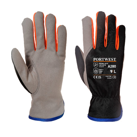 Portwest A280 - Wintershield Glove | Black/Orange