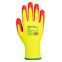 Portwest A626 Cut Protection Vis-Tex Nitrile Glove | Yellow/Red