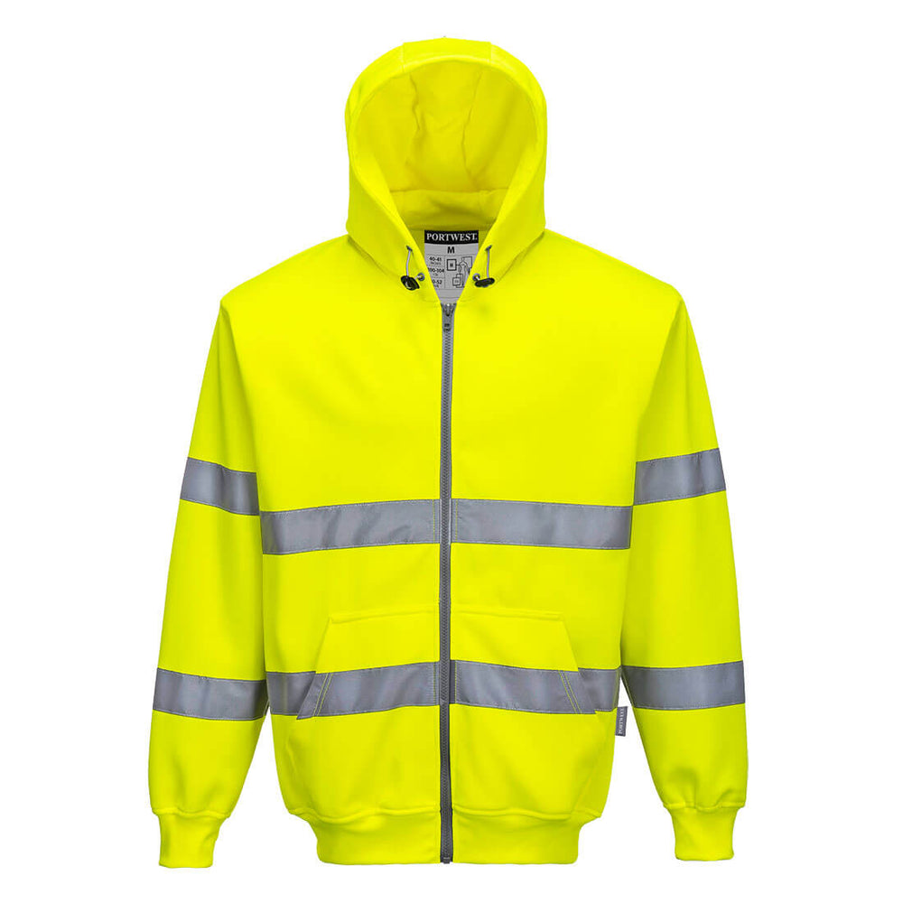 Portwest B305 - Hi-Vis Zipped Hoodie