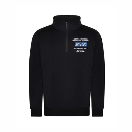 UK Healthcare Badge Quarter Zip Sweatshirt