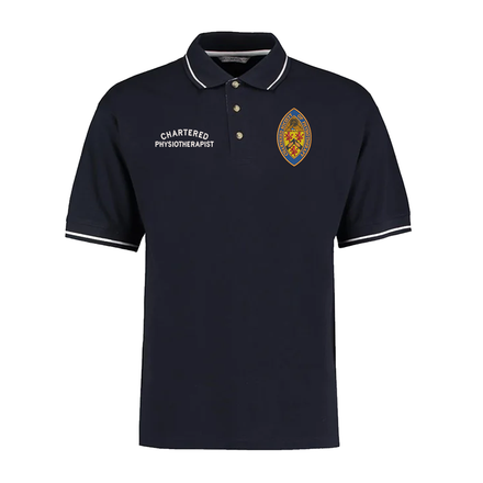 CSP Physiotherapy Navy with White Tipped Polo Shirt