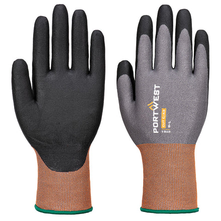 Portwest Cut Protection CT21 Nitrile Glove | Grey/Black