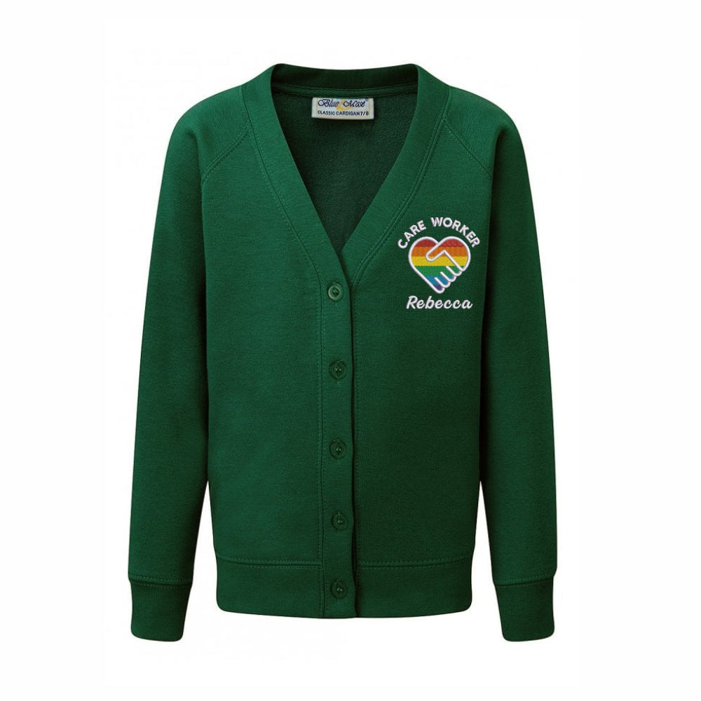 Care Worker Heart Design Cardigan