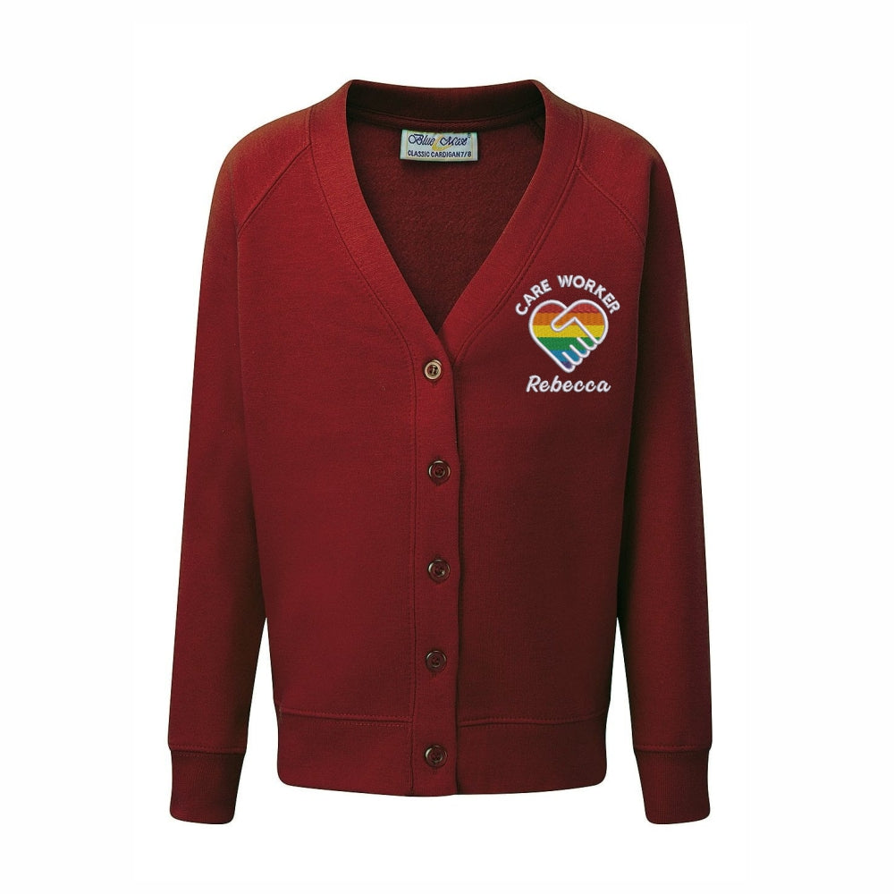 Care Worker Heart Design Cardigan