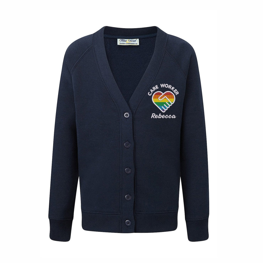 Care Worker Heart Design Cardigan