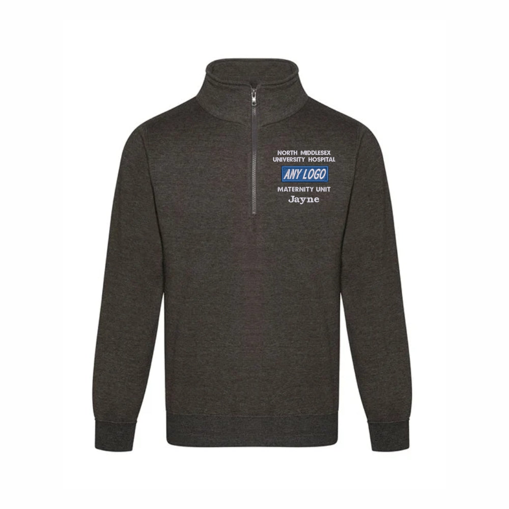 UK Healthcare Badge Quarter Zip Sweatshirt