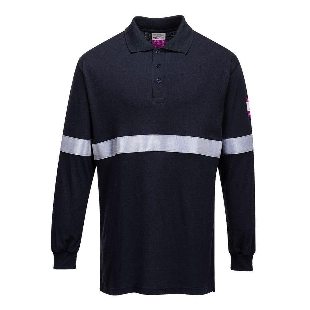 Portwest Modaflame Knit FR Long Sleeve Polo Shirt FR03