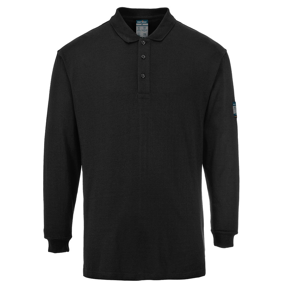 Portwest Modaflame Knit FR Long Sleeve Polo Shirt FR10