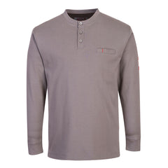 Portwest Bizflame Knit FR Long Sleeve Henley Navy FR32