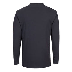 Portwest Bizflame Knit FR Long Sleeve Henley Navy FR32