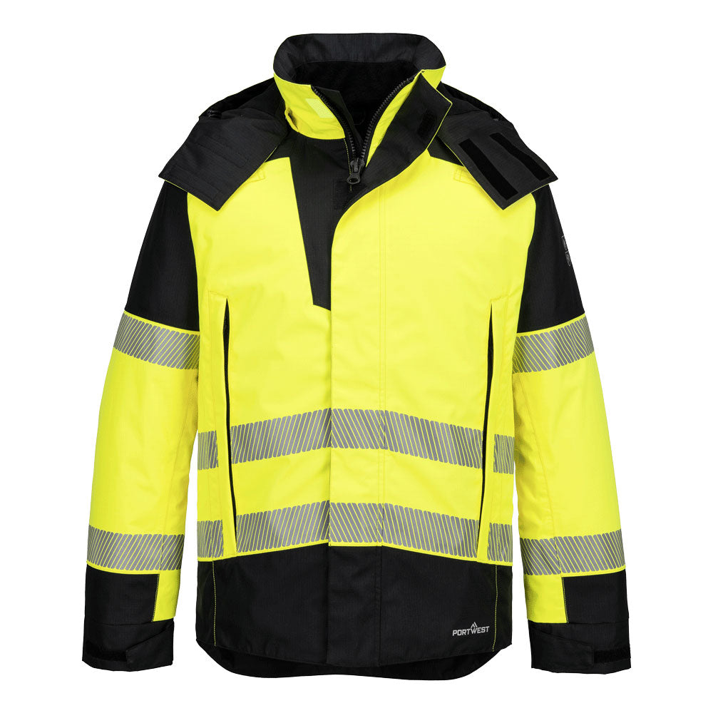 Portwest PW3 Modaflame Rain+ Hi-Vis Multi-Norm FR Winter Jacket FR606