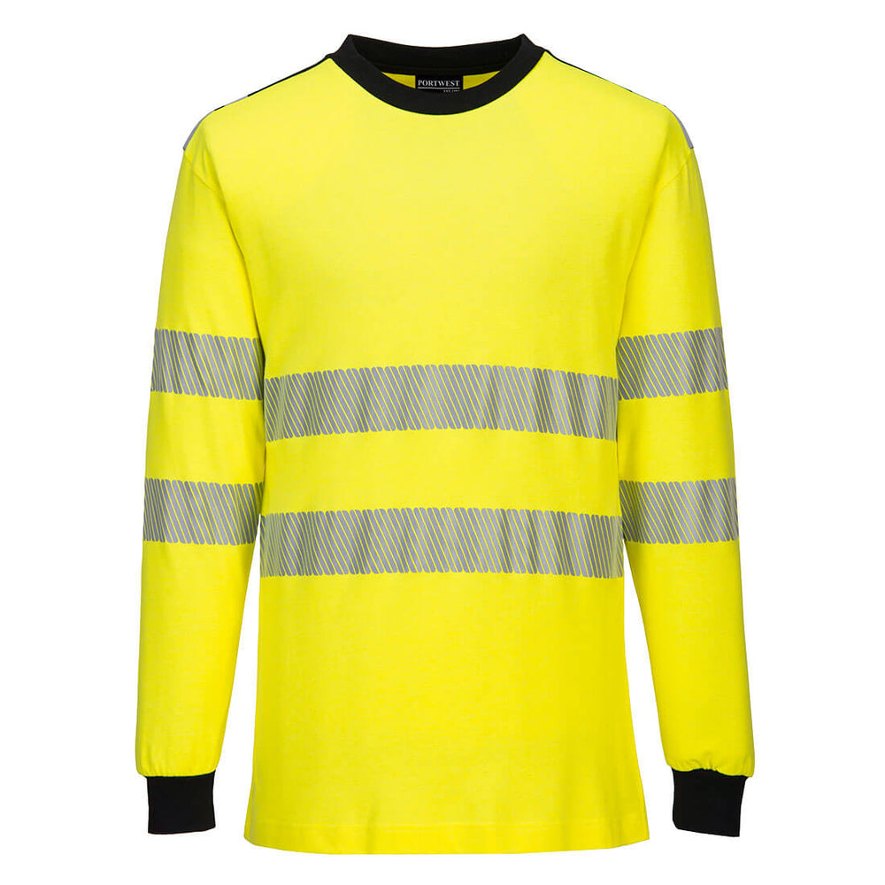 Portwest PW3 Modaflame Knit Hi-Vis FR Long Sleeve T-Shirt FR701