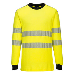 Portwest PW3 Modaflame Knit Hi-Vis FR Long Sleeve T-Shirt FR701