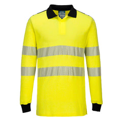 Portwest PW3 Modaflame Knit Hi-Vis FR Long Sleeve Polo Shirt FR702