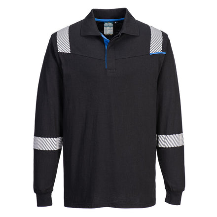 Portwest WX3 Modaflame Knit FR Long Sleeve Polo Shirt FR711