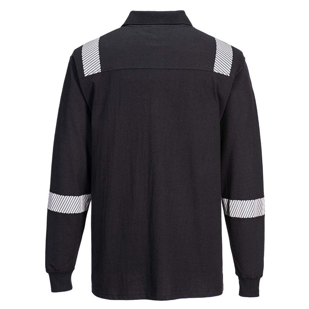 Portwest WX3 Modaflame Knit FR Long Sleeve Polo Shirt FR711