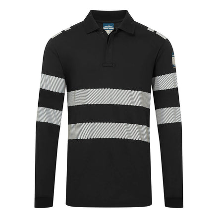 Portwest PW3 Modaflame Knit FR Long Sleeve Polo Shirt FR733