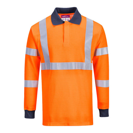 Portwest Modaflame Knit HVO FR Long Sleeve Polo Shirt FR76