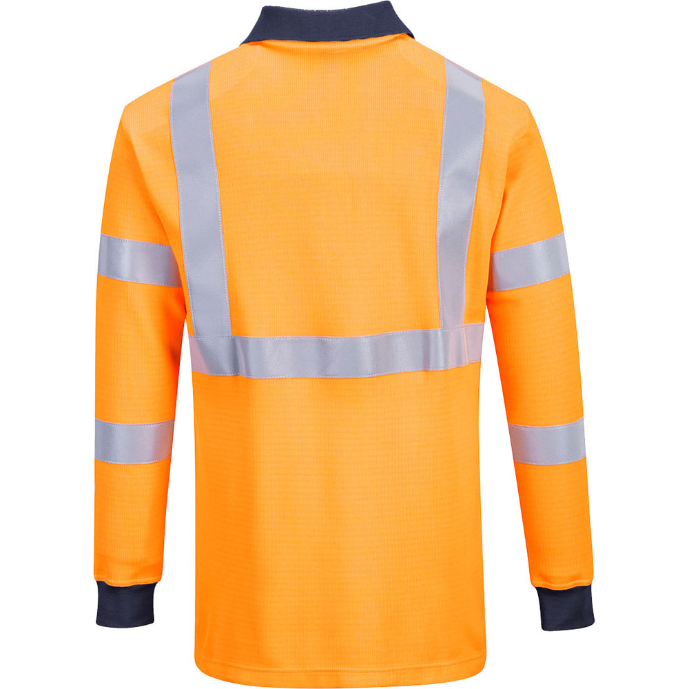 Portwest Modaflame Knit HVO FR Long Sleeve Polo Shirt FR76