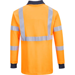 Portwest Modaflame Knit HVO FR Long Sleeve Polo Shirt FR76