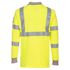 Portwest Modaflame Knit Hi-Vis FR Long Sleeve Polo Shirt FR77