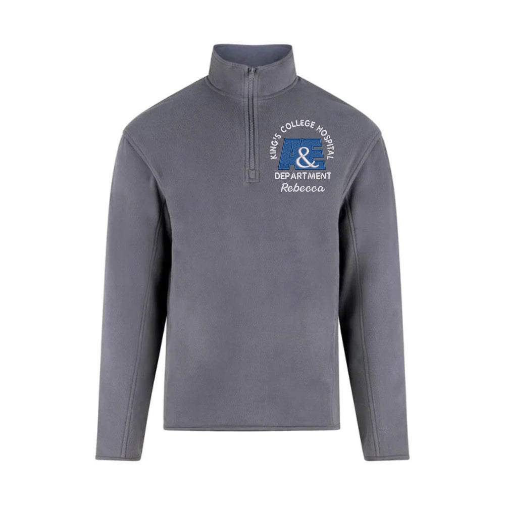 A&E Bold Quarter Zip Micro Fleece Jacket