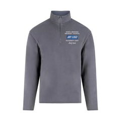 UK Healthcare Badge Quarter Zip Micro Fleece Jacket