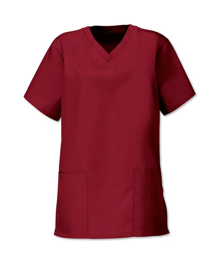 Size XL Alexandra Burgundy Women’s Lightweight Scrub Tunic (NF26)