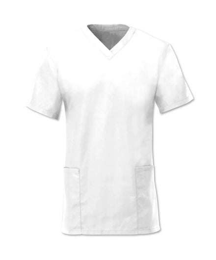 Size L Alexandra White Women’s Lightweight Scrub Tunic (NF26)