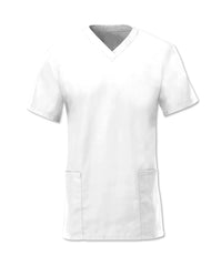 Size L Alexandra White Women’s Lightweight Scrub Tunic (NF26)