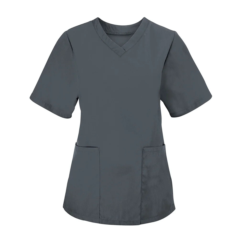 Size XS Alexandra Grey Women’s Lightweight Scrub Tunic (NF26)