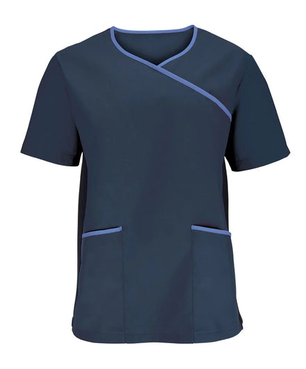 Size XL Alexandra Navy/Metro Blue Mens Stretch Scrub Top (NM43)