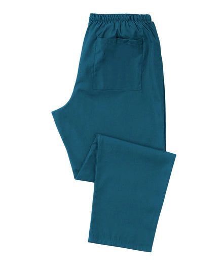 Size L Alexandra Caribbean Blue Unisex Lightweight Scrub Trousers (D398)
