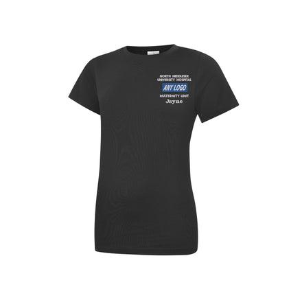 UK Healthcare Badge Ladies Fitted Round Neck T-Shirt
